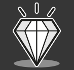Diamond icon to represent values