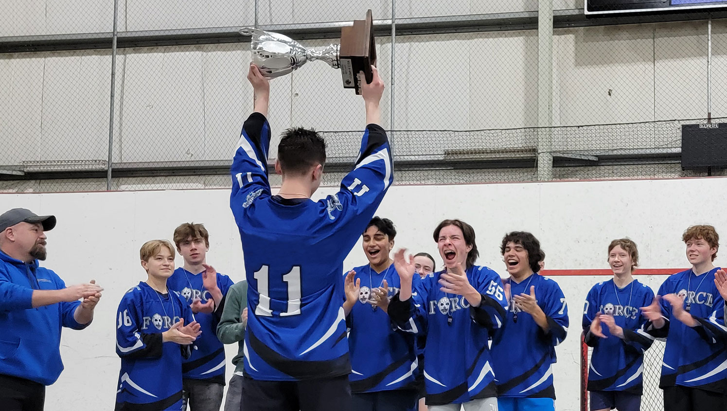 U15 Force accepting Fall/Winter 2024 trophy